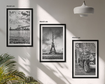Composizione di quadri Panorami della città, ponti, Torre Eiffel