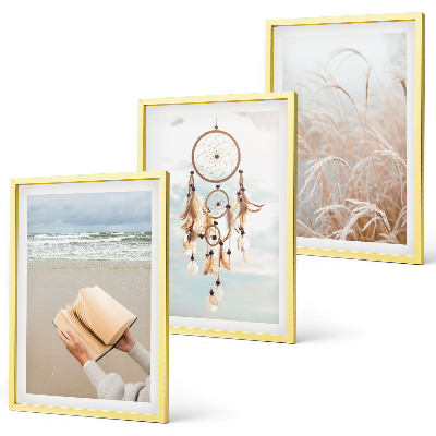 Set di quadri incorniciati Tranquilli paesaggi estivi in ​​stile boho