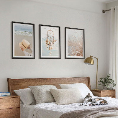 Set di quadri incorniciati Tranquilli paesaggi estivi in ​​stile boho