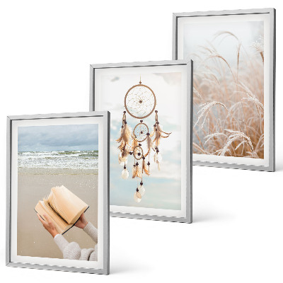 Set di quadri incorniciati Tranquilli paesaggi estivi in ​​stile boho