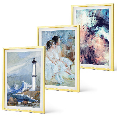 Set di quadri incorniciati Ballerino astratto faro