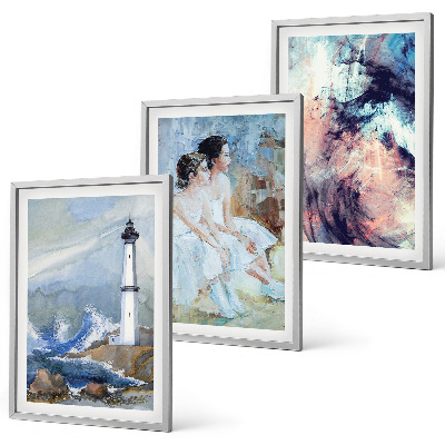 Set di quadri incorniciati Ballerino astratto faro