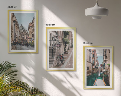 Composizione di quadri Le vie d'acqua di Venezia