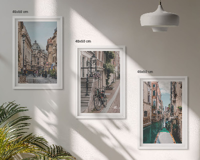 Composizione di quadri Le vie d'acqua di Venezia