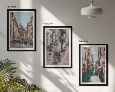 Composizione di quadri Le vie d'acqua di Venezia