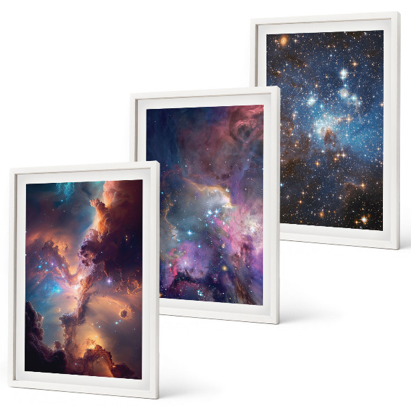 Composizione di quadri Paesaggi stellari cosmici