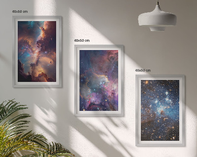 Composizione di quadri Paesaggi stellari cosmici