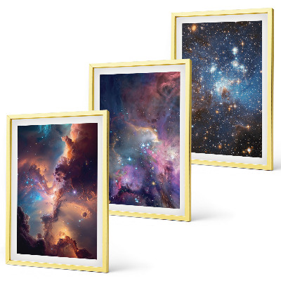 Composizione di quadri Paesaggi stellari cosmici