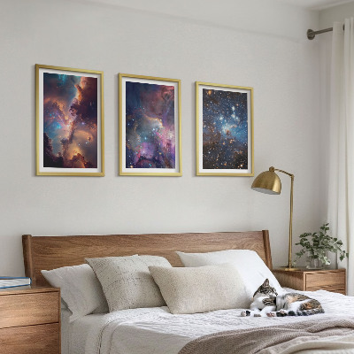 Composizione di quadri Paesaggi stellari cosmici