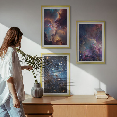 Composizione di quadri Paesaggi stellari cosmici