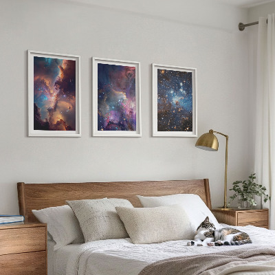 Composizione di quadri Paesaggi stellari cosmici