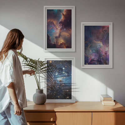 Composizione di quadri Paesaggi stellari cosmici