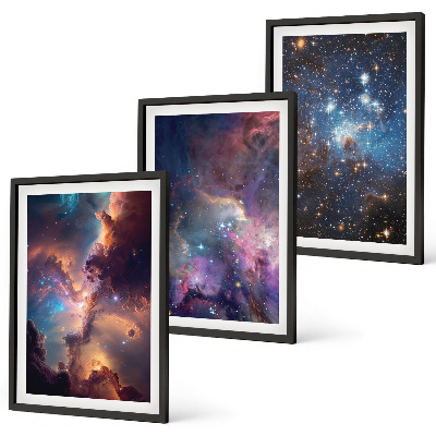 Composizione di quadri Paesaggi stellari cosmici
