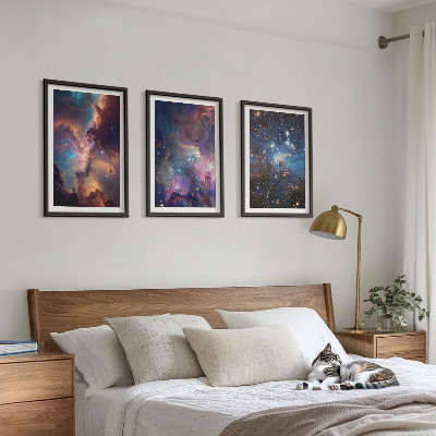 Composizione di quadri Paesaggi stellari cosmici