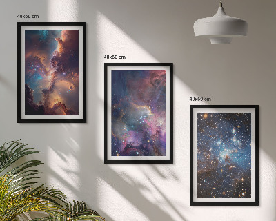 Composizione di quadri Paesaggi stellari cosmici