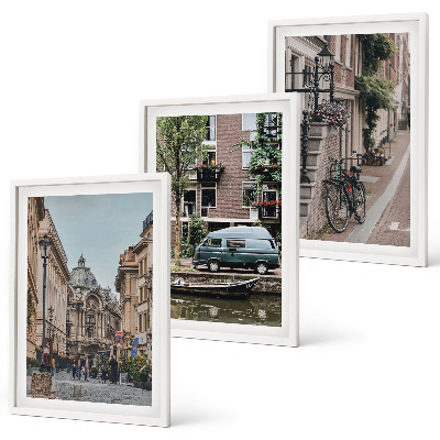 Set di quadri incorniciati Vedute cittadine degli edifici