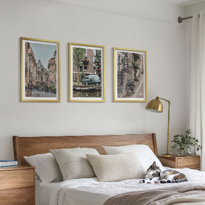 Set di quadri incorniciati Vedute cittadine degli edifici
