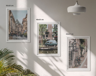 Set di quadri incorniciati Vedute cittadine degli edifici