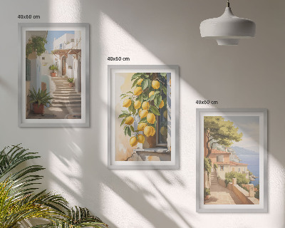 Set di 3 quadri Vista mare di Lemon Streets