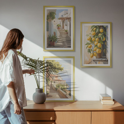 Set di 3 quadri Vista mare di Lemon Streets