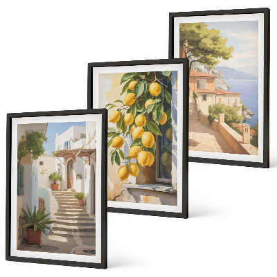 Set di 3 quadri Vista mare di Lemon Streets
