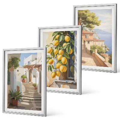 Set di 3 quadri Vista mare di Lemon Streets