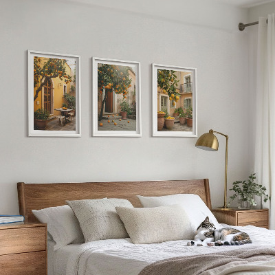 Set di quadri incorniciati Sole da giardino agli agrumi