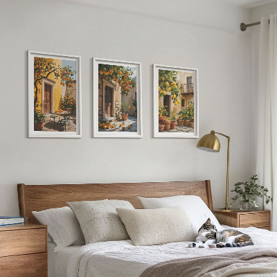 Set di quadri incorniciati Piante da cortile per agrumi