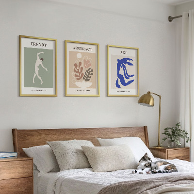 Set di quadri incorniciati Le eleganti figure vegetali di Matisse