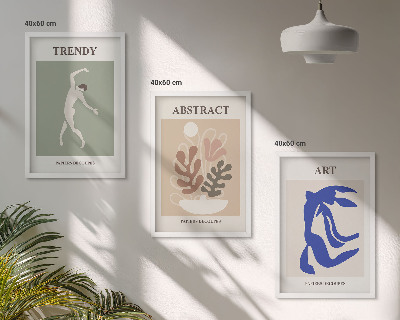 Set di quadri incorniciati Le eleganti figure vegetali di Matisse