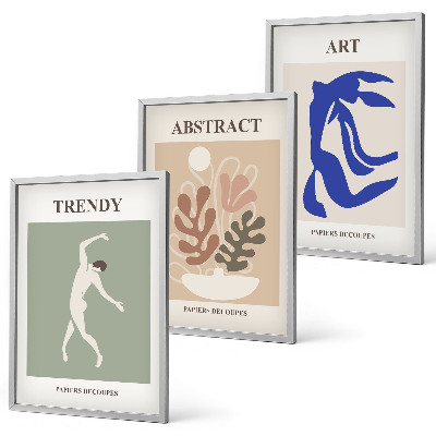 Set di quadri incorniciati Le eleganti figure vegetali di Matisse