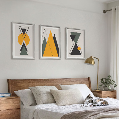Set di quadri incorniciati Forme geometriche astratte