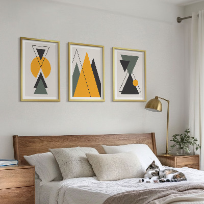 Set di quadri incorniciati Forme geometriche astratte