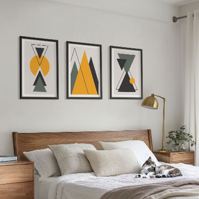 Set di quadri incorniciati Forme geometriche astratte