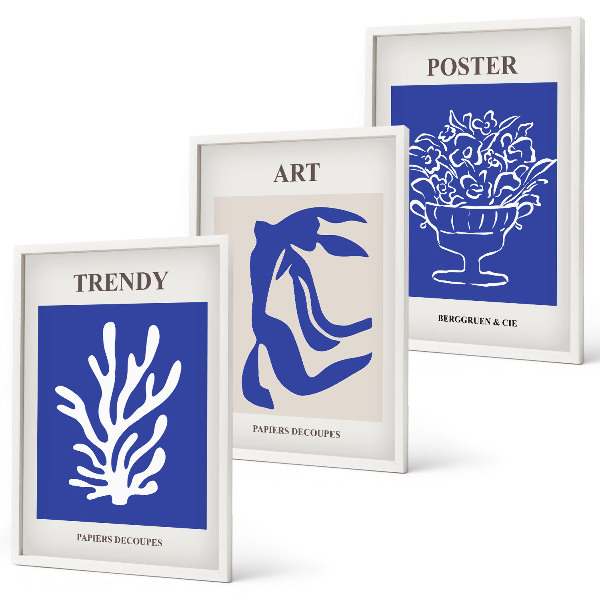 Set di quadri incorniciati I poster astratti di Matisse