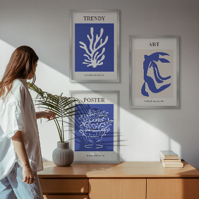 Set di quadri incorniciati I poster astratti di Matisse