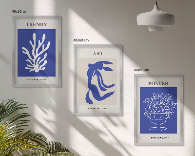 Set di quadri incorniciati I poster astratti di Matisse