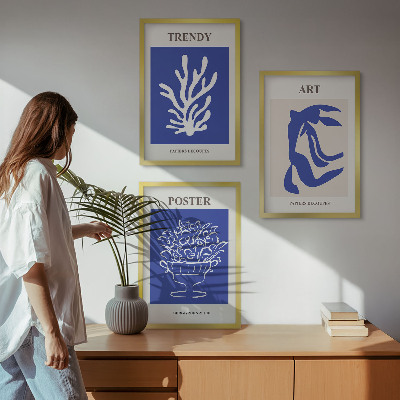 Set di quadri incorniciati I poster astratti di Matisse