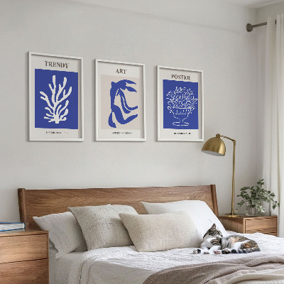 Set di quadri incorniciati I poster astratti di Matisse