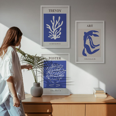 Set di quadri incorniciati I poster astratti di Matisse