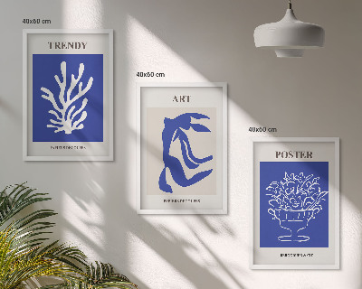 Set di quadri incorniciati I poster astratti di Matisse