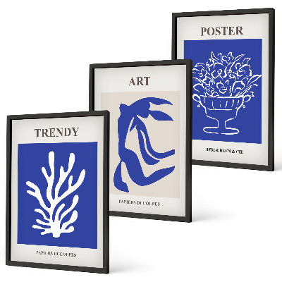 Set di quadri incorniciati I poster astratti di Matisse