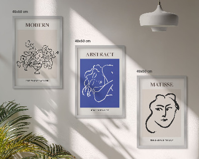 Set di 3 quadri I manifesti moderni di Matisse