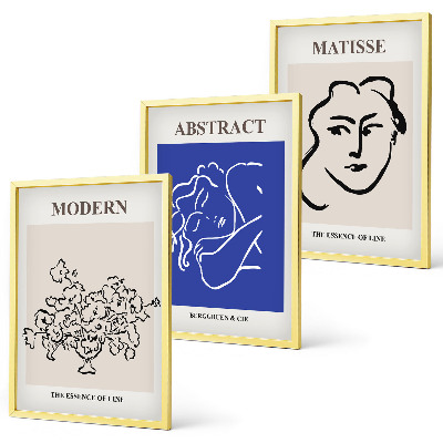Set di 3 quadri I manifesti moderni di Matisse