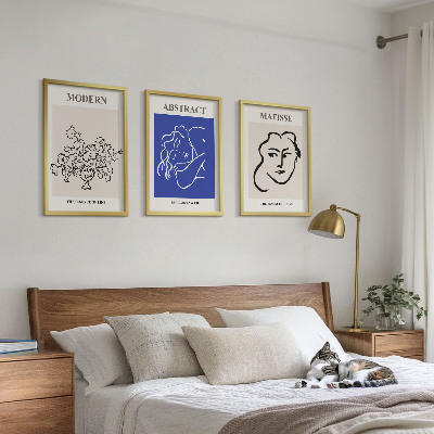 Set di 3 quadri I manifesti moderni di Matisse