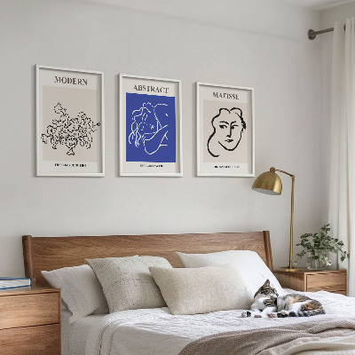 Set di 3 quadri I manifesti moderni di Matisse