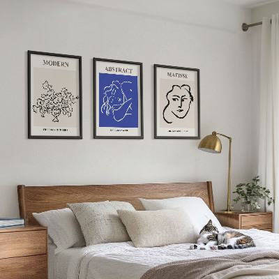 Set di 3 quadri I manifesti moderni di Matisse