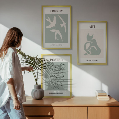 Composizione di quadri Le eleganti illustrazioni di Matisse