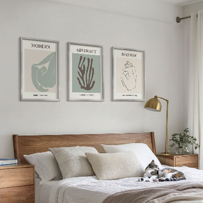 Set di quadri incorniciati Gli eleganti dipinti astratti di Matisse