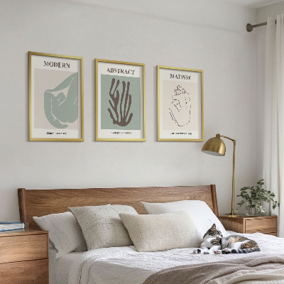 Set di quadri incorniciati Gli eleganti dipinti astratti di Matisse